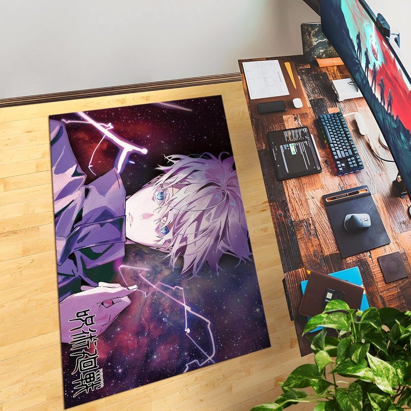 DreamController Goojoo Custom Rugs for Gamer Room (62x40inch)| Playroom Carpets Inspired by Games & Anime Decor for Gamers | Gamer Room Decor for Kids Teen Anti-Slip Gaming Mat1 - Image 5